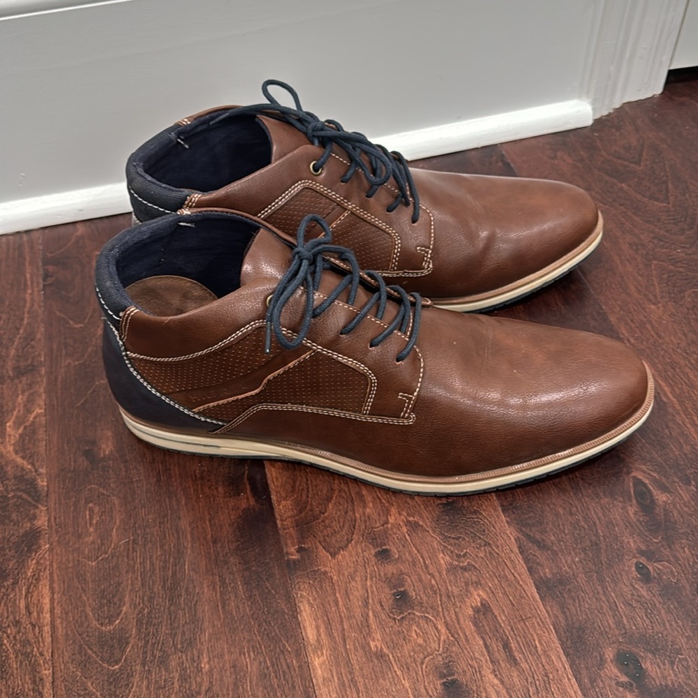 Tommy Hilfiger Men’s Brown Ankle Boots Shoes Casual or Dressy, Ulan, size 13
